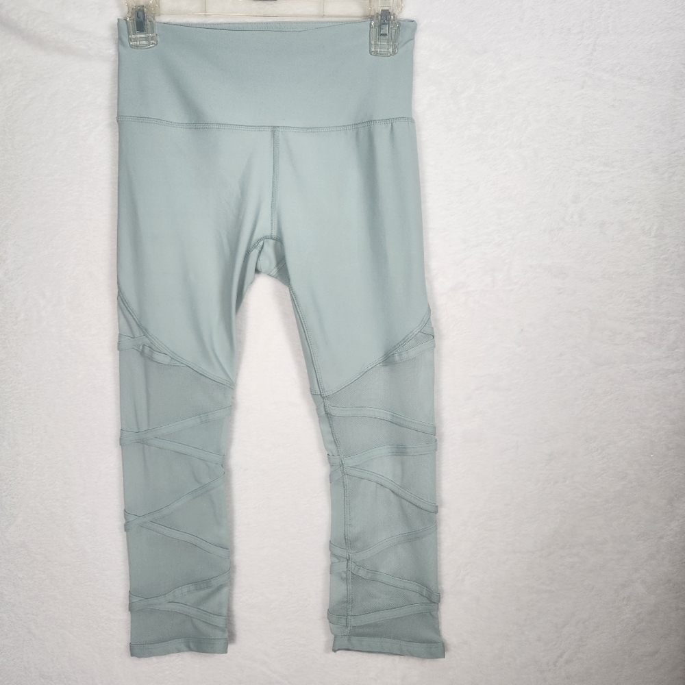YOGA Women RBX Sport Fitness Gym Crop Pants, lattice legging, Sz Small